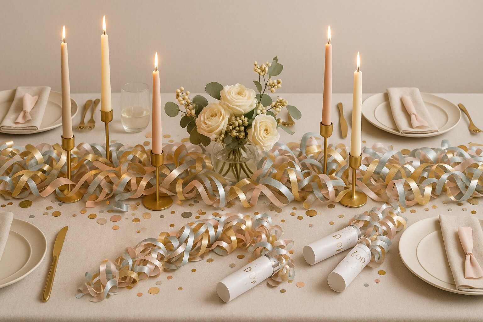 A Party Stylist’s Guide to Creating Layered Holiday Tables With Streamer Textures