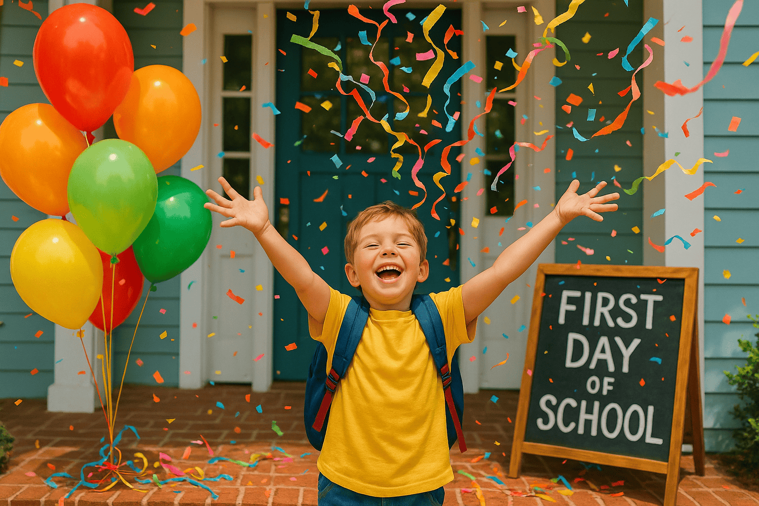 Back-to-School Confetti Ideas: Make the First Day Photos Pop