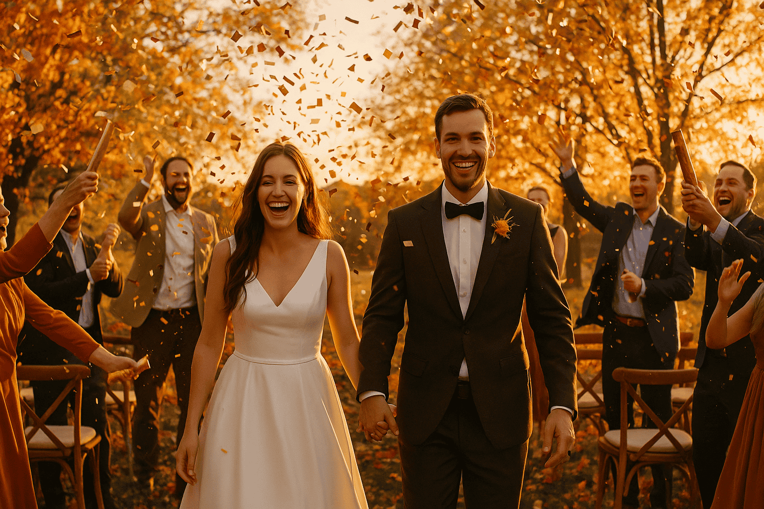 Confetti Cannons for Fall Wedding Send-Off Ideas: What to Know Before You Pop